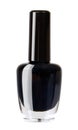 Black nail polish bottle, beauty and care