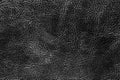 Black natural leather texture. Abstract background Royalty Free Stock Photo