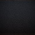 Black natural leather texture