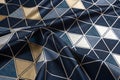 Black navy blue silver abstract pattern Royalty Free Stock Photo