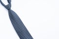 Black neck tie isolated on white Royalty Free Stock Photo