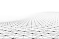 Black network connection lines on white