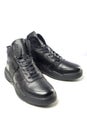 Black new leather shoes Royalty Free Stock Photo