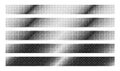 Black Noise Bitmap Dither Linear Diagonal Gradient with Various Density on White