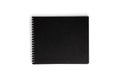 Black notebook isolated on white background Royalty Free Stock Photo