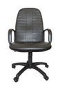Black office chair isolated Royalty Free Stock Photo