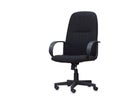 The black office chair. Isolated