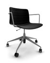 Black office chair isolated on white background Royalty Free Stock Photo