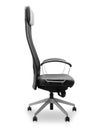 Black office chair isolated on white background with clipping path. Royalty Free Stock Photo