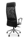 Black office chair isolated on white background with clipping path. Royalty Free Stock Photo