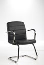 Black office chair with iron arms