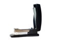 Black office stapler on a white background Isolated Royalty Free Stock Photo