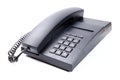 Black office telephone isolated Royalty Free Stock Photo