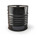 Black oil barrel, steel can