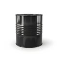 Black oil barrel, steel can