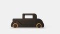 Black old toy car Royalty Free Stock Photo