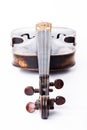 Black old violin Royalty Free Stock Photo