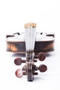 Black old violin Royalty Free Stock Photo