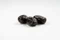 black olive, isolated, white background Royalty Free Stock Photo