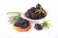 Black olive and tapenade Royalty Free Stock Photo