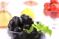 Black olives close up Royalty Free Stock Photo