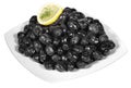 black olives on a plate Royalty Free Stock Photo