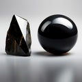 Black Onyx: A deep, velvety gemstone, as dark as midnight. Its polished surface absorbs light