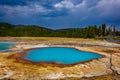 Black Opal Pool in Yellowstone Royalty Free Stock Photo