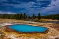 Black Opal Pool in Yellowstone Royalty Free Stock Photo