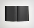 Black open book