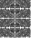 Black openwork on white background. Royalty Free Stock Photo