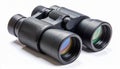 Black Optical Binoculars Isolated on White Background Royalty Free Stock Photo