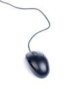 Black optical computer mouse Royalty Free Stock Photo