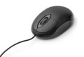 Black optical computer mouse Royalty Free Stock Photo