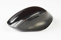 Black optical computer mouse Royalty Free Stock Photo