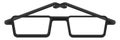 Black optical glasses, icon