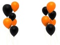 Black and Orange balloons Royalty Free Stock Photo