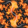 Black and orange fractal