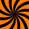 Black and orange radial rays background