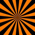 Black and orange radial rays