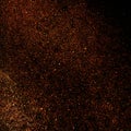 Black orange red brown shiny abstract background. Twinkling glow stars effect. Like night sky. Royalty Free Stock Photo