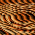 Black orange ripples 1 Royalty Free Stock Photo