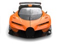 Black and orange supercar - front view Royalty Free Stock Photo