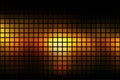 Black orange yellow abstract rounded mosaic background over black Royalty Free Stock Photo