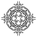 Black ornamental design