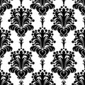 Black ornamental Pattern on white - design Template