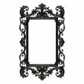 Vintage Black Ornate Frame Design - Elegant Illustration