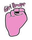 Girl Power Pink Power Fist