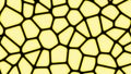 Black outline and yellow cell pattern low poly background