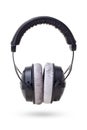 Black over ear wireless headphone Royalty Free Stock Photo